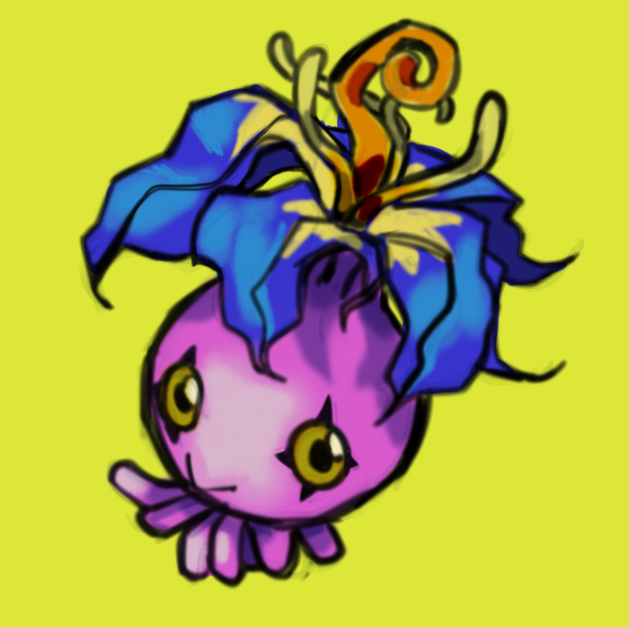 digimon fanart of pyocomon