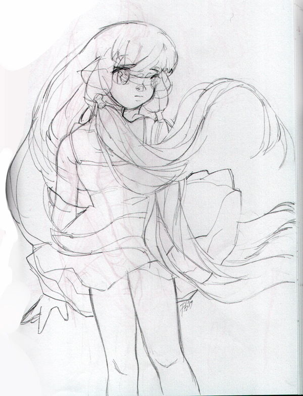 chobits fanart of chii