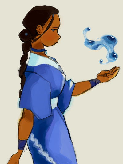 avatar fanart of katara