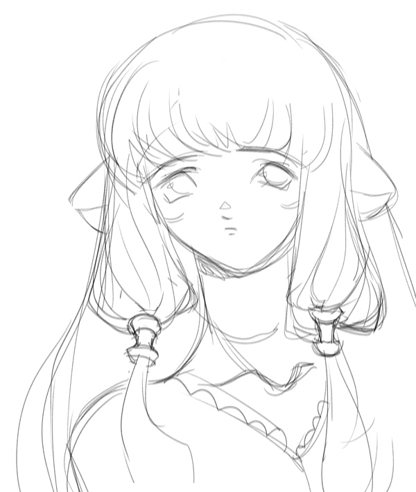 chobits fanart of chii