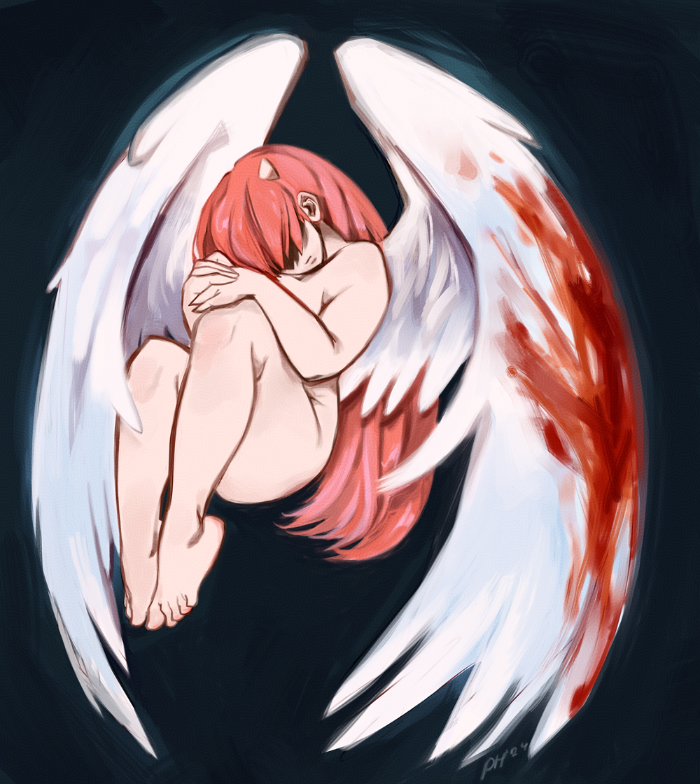 elfenlied fanart of lucy